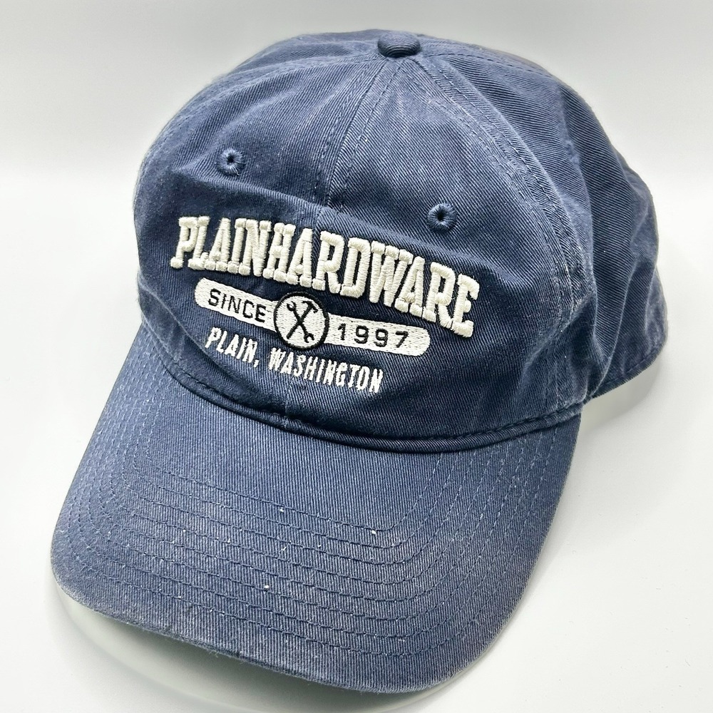 Plain Hardware Washington‎ Tools Logo Dad Hat Cap Adjustable Strapback Blue